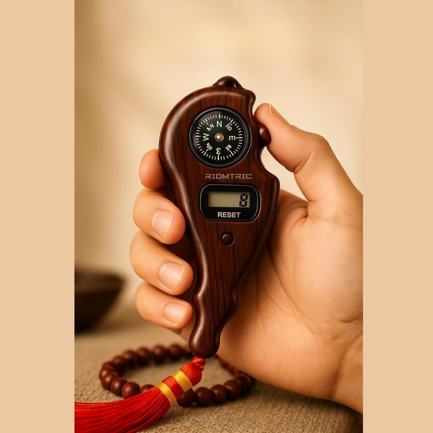 Bhavya Bhakti - Ram Mandir Blessed Tulsi wood Jap Counter